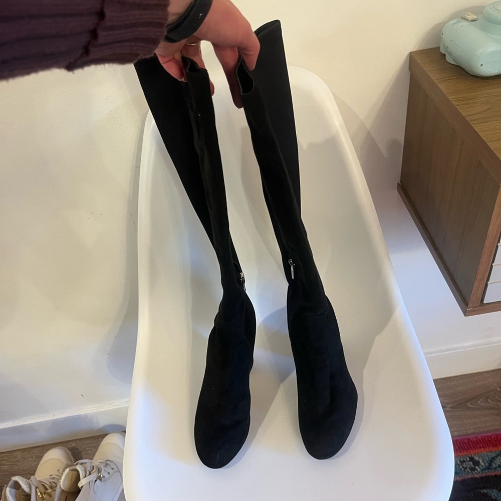 Circus by Sam Edelman suede knee high boots black